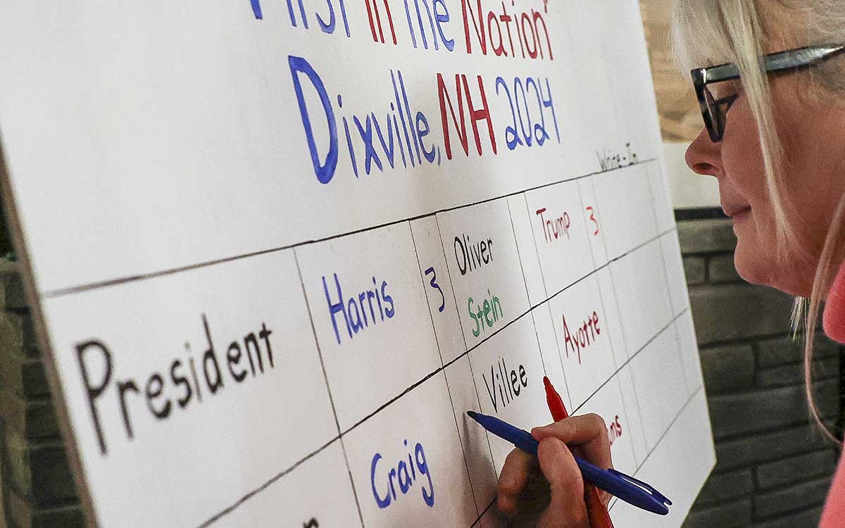 Harris and Trump met in Dixville Notch, the first city in the United States to vote