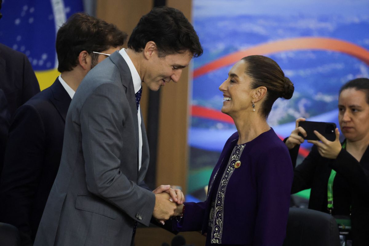 Sheinbaum asegura que Trudeau “no está de acuerdo” en sacar a México del T-MEC