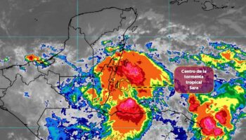 Tormenta Sara avanza hacia el sur de la península de Yucatán