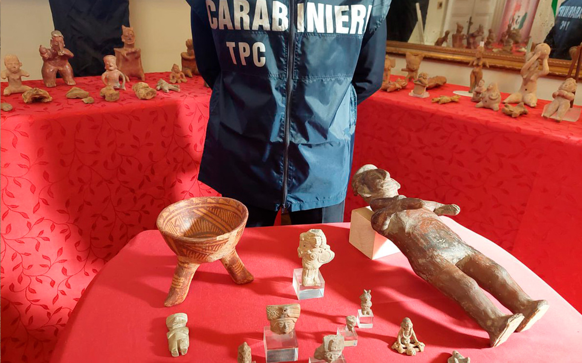 Italia devuelve a México 101 piezas arqueológicas localizadas en ciudades como Roma y Perugia Italia devuelve a México 101 piezas arqueológicas localizadas en ciudades como Roma y Perugia