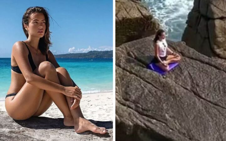 Influencer rusa muere tras ser arrastrada por una ola mientras practicaba yoga Influencer rusa muere tras ser arrastrada por una ola mientras practicaba yoga