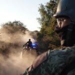 Elementos de la Guardia Nacional en conjunto con Ejército Mexicano inacutaron un narcolaboratorio en el poblado de Andocutin, límites entre los estados de Guanajuato y Michoacán, tras enfrentarse con grupos criminales. (FOTO: GALO CAÑAS/CURTOSCURO.COM)