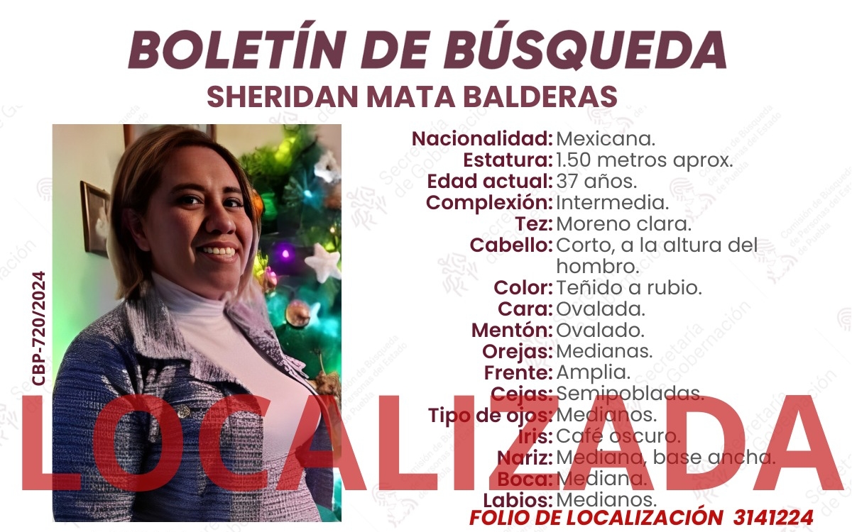 Localizan a la activista poblana Sheridan Mata en CDMX Localizan a la activista poblana Sheridan Mata en CDMX