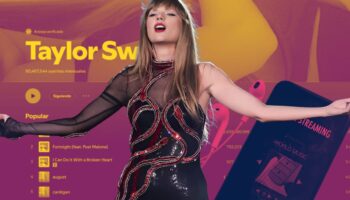 Taylor Swift se vuelve a coronar como la artista más escuchada del mundo