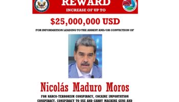 Tras toma de protesta de Maduro, EU aumenta a 25mdd recompensa por su captura