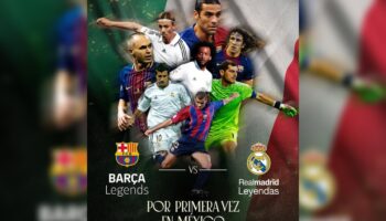 Habrá partido entre leyendas del Real Madrid y del FC Barcelona en México