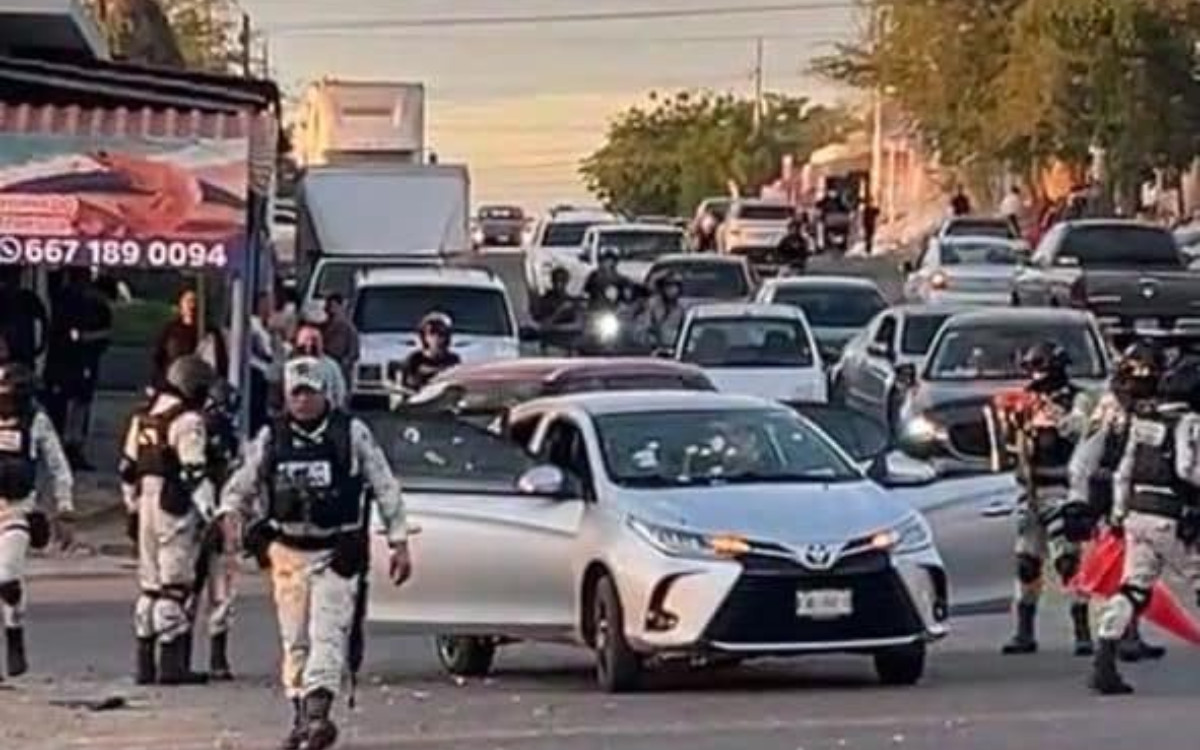 Balacera y persecución generan pánico en calles de Culiacán