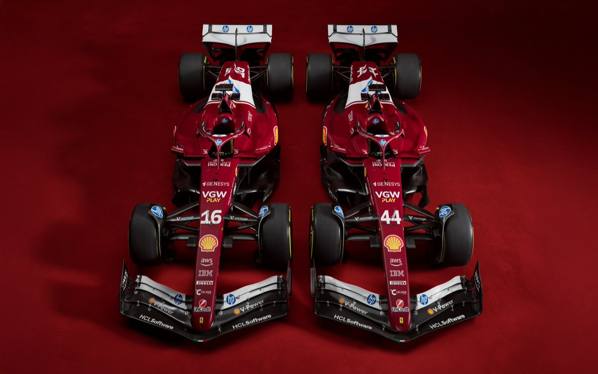 F1: Estrenan Hamilton y Leclerc,  pilotos de Ferrari, el SF-25 | Video