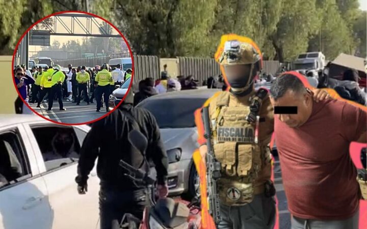 Grupo 'Los 300' protestan por detención de su líder 'El Conejo'; generan caos vial