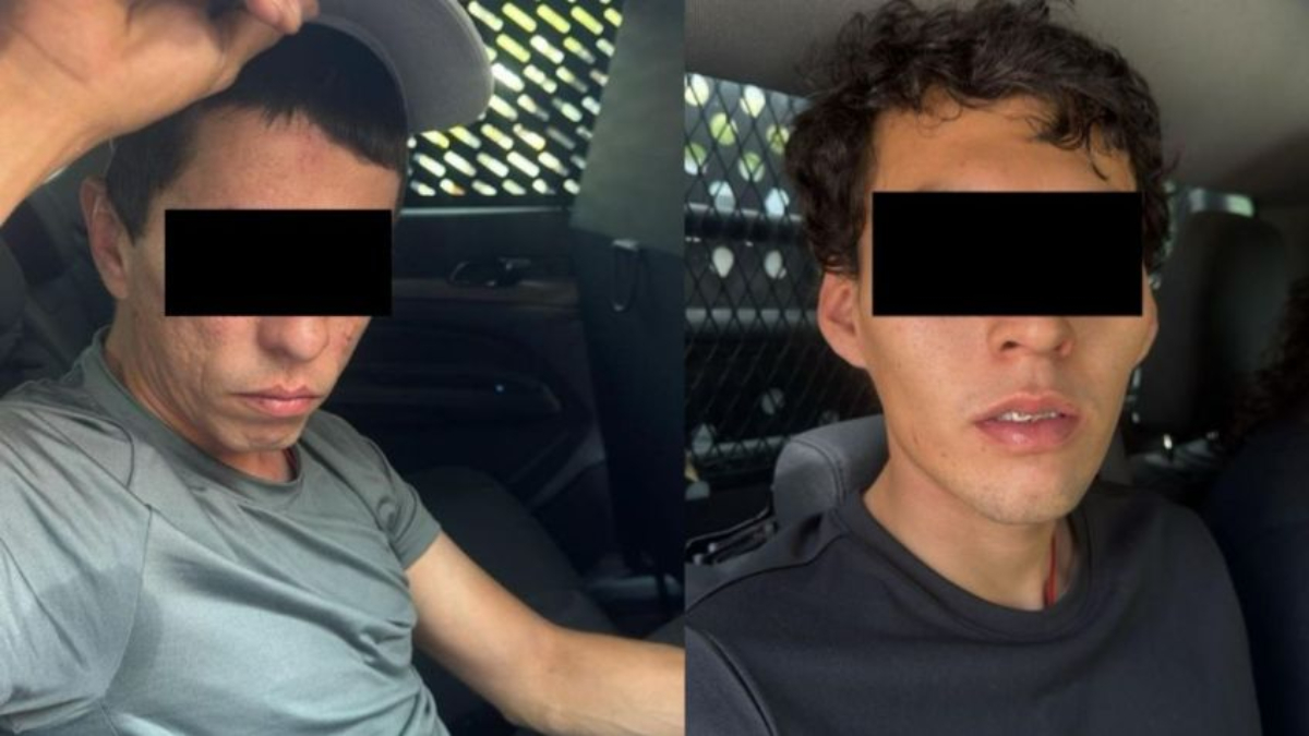 Detenidos por doble homicidio en Plaza Andares de Zapopan, Jalisco. (Foto: FEJ)