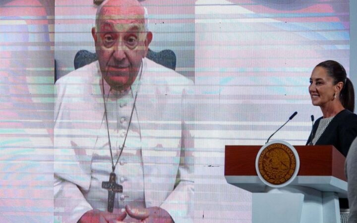 Sheinbaum presenta video 'inédito' del Papa Francisco para México Sheinbaum presenta video 'inédito' del Papa Francisco para México