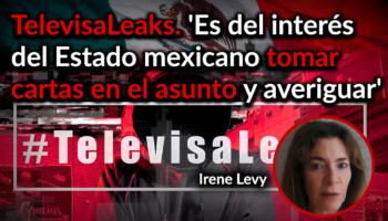 Televisa Leaks | Los Poderes del Estado 'tendrían que estar actuando al respecto': Irene Levy