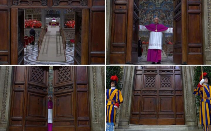 'Extra Omnes': Los cardenales se encierran en la Capilla Sixtina para elegir un papa 'Extra Omnes': Los cardenales se encierran en la Capilla Sixtina para elegir un papa