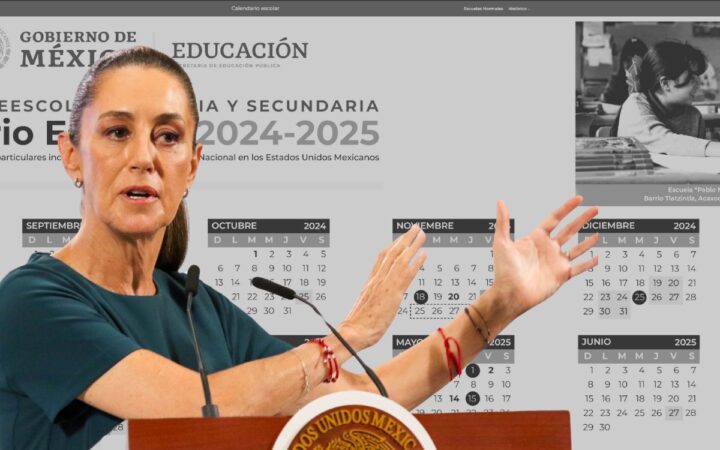 Sheinbaum anuncia semana extra de vacaciones y aumento salarial para maestros Sheinbaum anuncia semana extra de vacaciones y aumento salarial para maestros