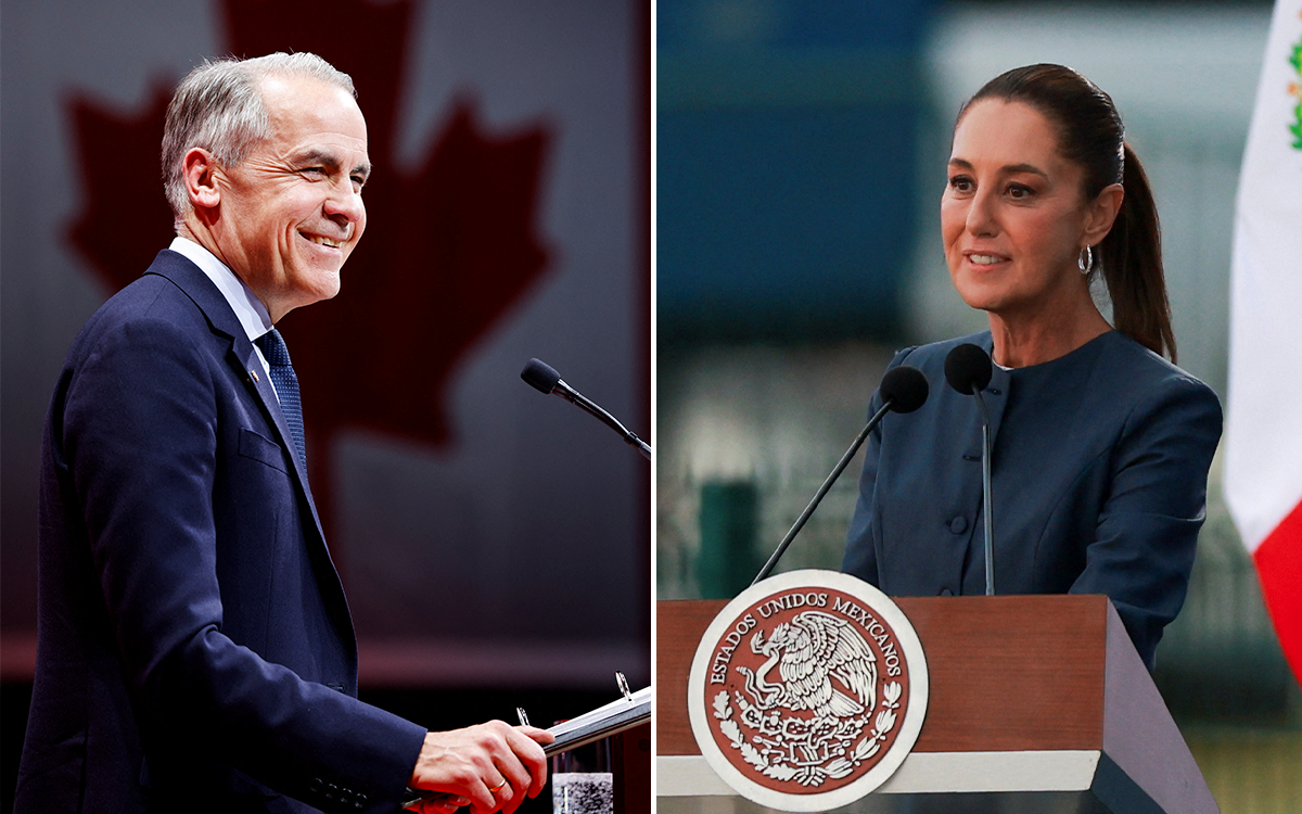 Sheinbaum conversa con el primer ministro de Canadá