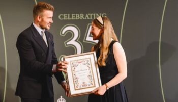 David Beckham, 'orgulloso y agradecido' tras ser condecorado 'caballero' en Reino Unido