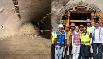 Derrumbe en túnel de la Mitla-Tehuantepec, la obra sin fin inaugurada en enero