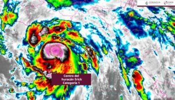 'Erick' se convierte en huracán categoría 1; zonas de prevención en Oaxaca y Guerrero