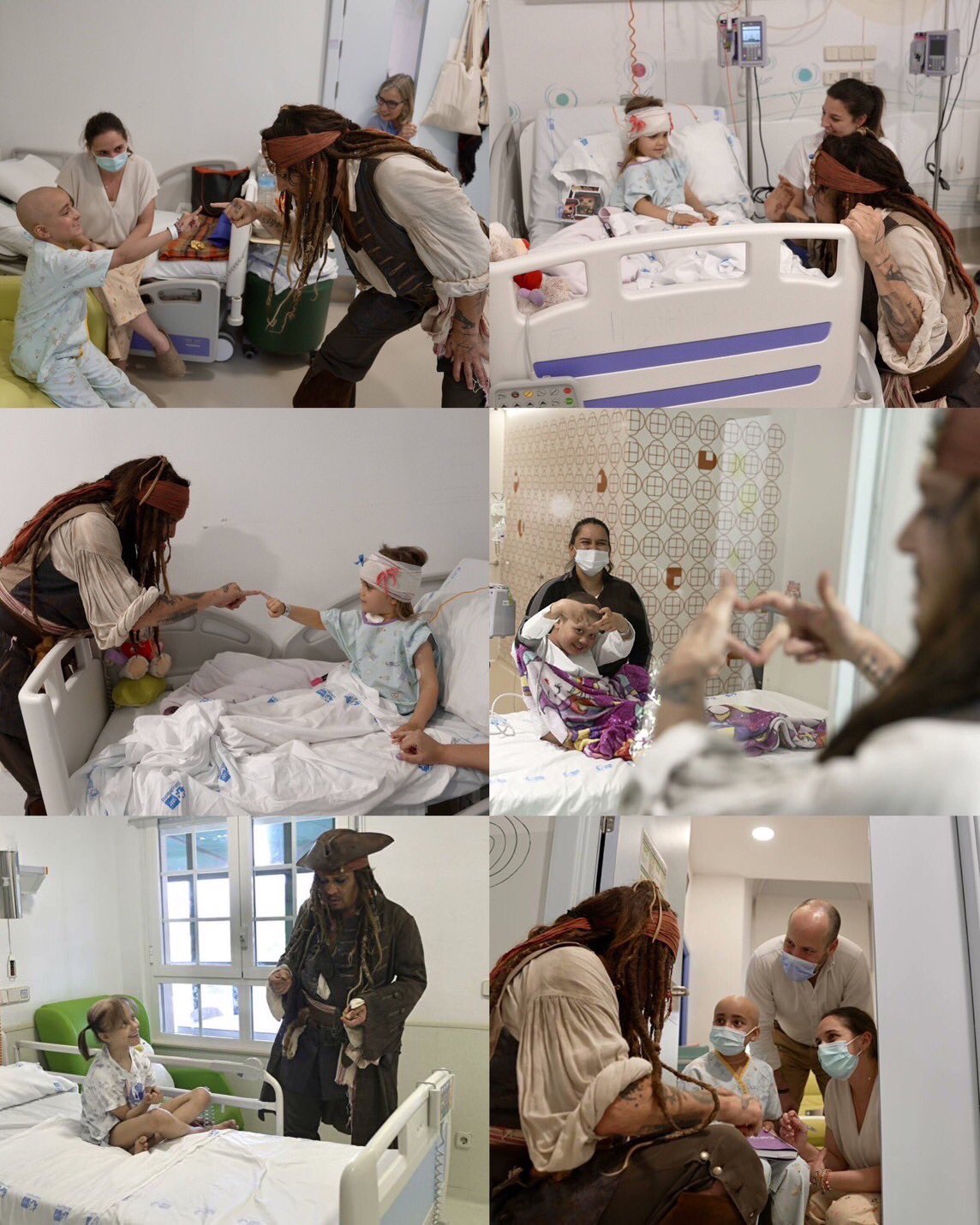 Sorprende Jack Sparrow (Johnny Depp) a niños enfermos de cáncer en ...