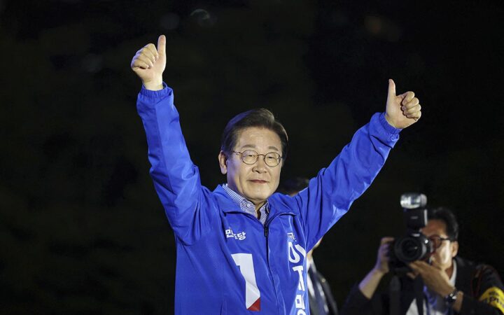 Primeros sondeos dan al opositor Lee Jae-myung como ganador de las elecciones en Corea Primeros sondeos dan al opositor Lee Jae-myung como ganador de las elecciones en Corea