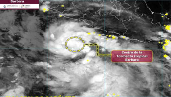 Tormenta tropical Bárbara se forma en el Pacífico; prevén que se convierta en huracán