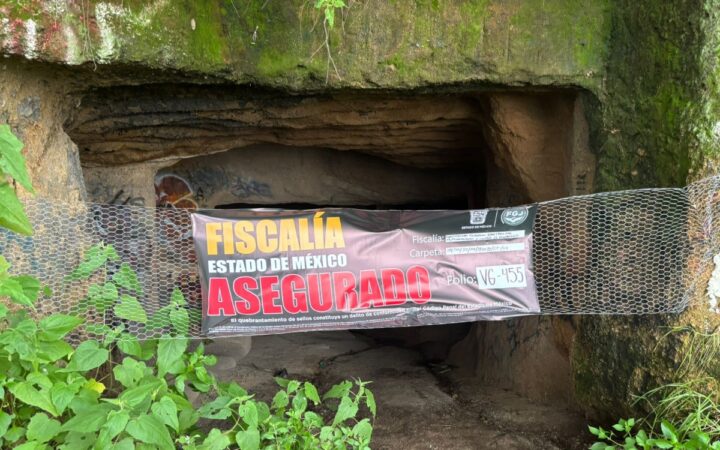Fiscalía del Edomex asegura cuevas en Atizapán; investigan posible sacrificio masivo de animales