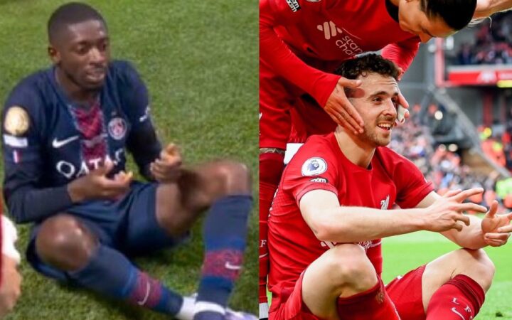 Dembélé emula la celebración de Diogo Jota en el segundo gol del PSG Dembélé emula la celebración de Diogo Jota en el segundo gol del PSG