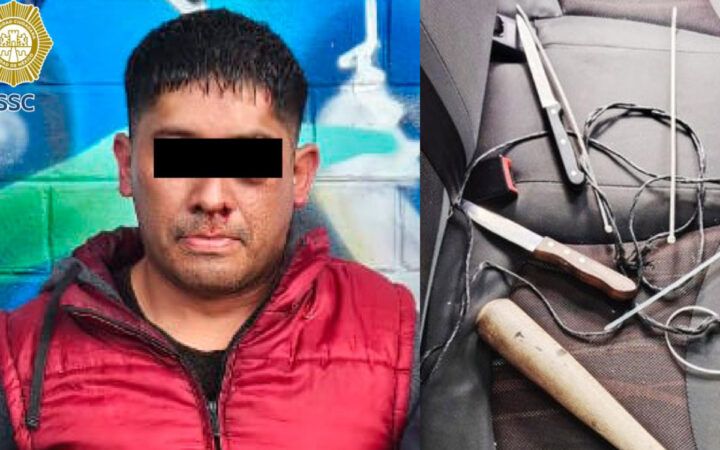 Policía CDMX salva a mujer secuestrada por expareja; le aseguran cuchillos, cinta y cinchos Policía CDMX salva a mujer secuestrada por expareja; le aseguran cuchillos, cinta y cinchos