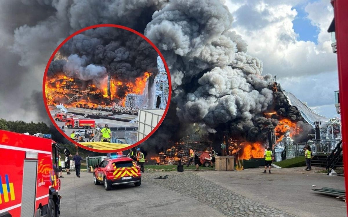 Incendio arrasa escenario principal del festival Tomorrowland Incendio arrasa escenario principal del festival Tomorrowland