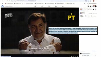 Cuando Noroña era 'Pueblo': el senador Fernández Noroña se opuso al registro de una frase son su apellido