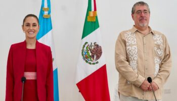 Sheinbaum y Arévalo reafirman compromisos en seguridad, transporte y energía