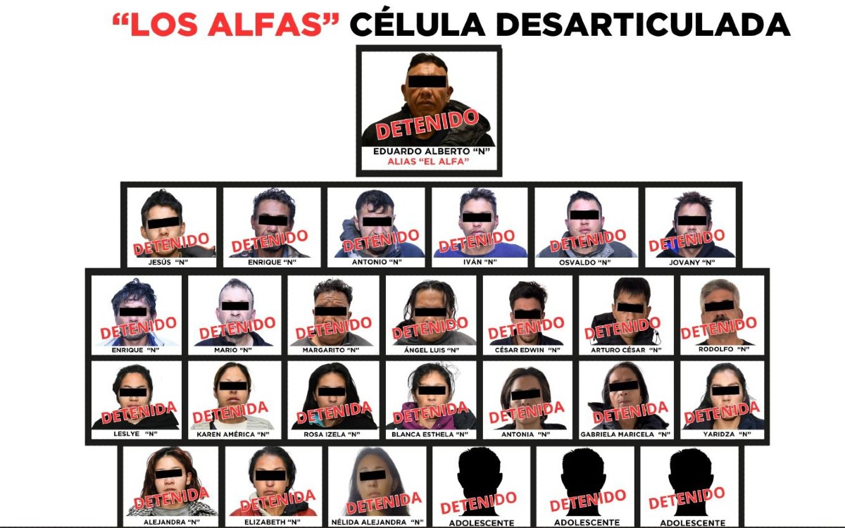 Golpe al CJNG en Toluca con 27 detenidos de 'Los Alfas' Golpe al CJNG en Toluca con 27 detenidos de 'Los Alfas'