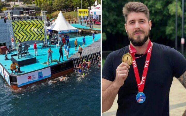 Desaparece nadador ruso durante competencia en el Bósforo | Video Desaparece nadador ruso durante competencia en el Bósforo | Video