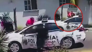 Policía salva a mujer que se ahogaba con un totopo en San Nicolás