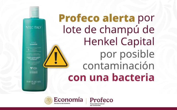 Profeco alerta: Shampoo de Henkel Capital retirado por posible bacteria Profeco alerta: Shampoo de Henkel Capital retirado por posible bacteria