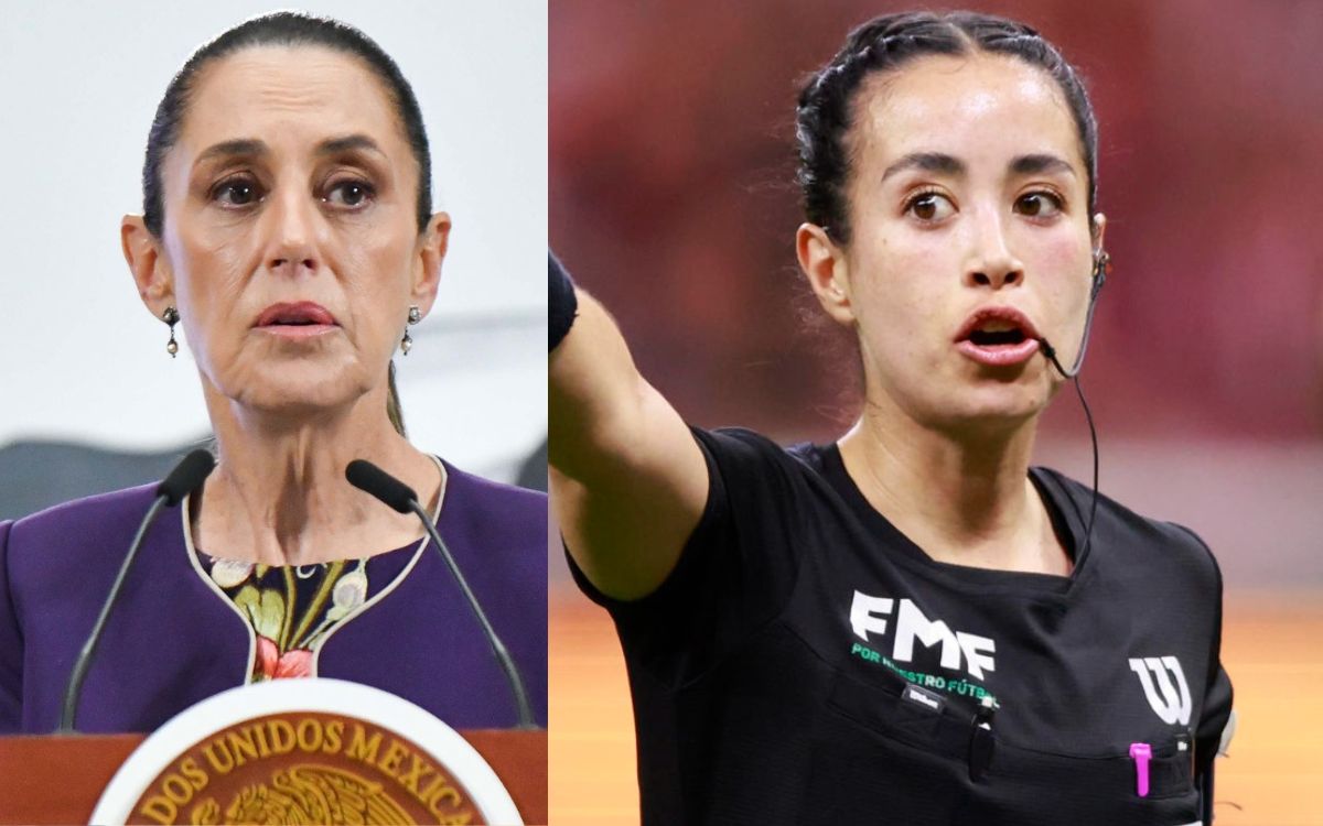 Sheinbaum reprueba amenazas a Katia Itzel García pese a 'historia' entre árbitros y mexicanos Sheinbaum reprueba amenazas a Katia Itzel García pese a 'historia' entre árbitros y mexicanos