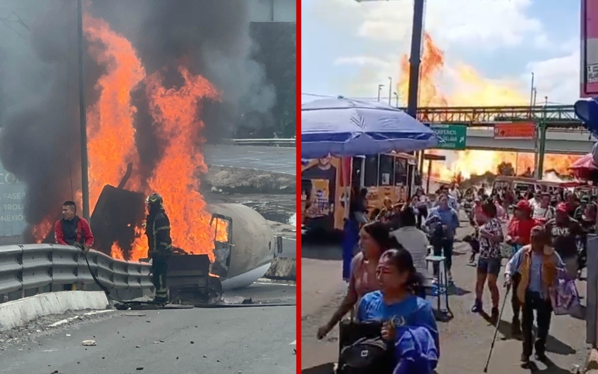 Suspenden servicio de Metro, Trolebús y Cablebús en Iztapalapa tras explosión de pipa Suspenden servicio de Metro, Trolebús y Cablebús en Iztapalapa tras explosión de pipa