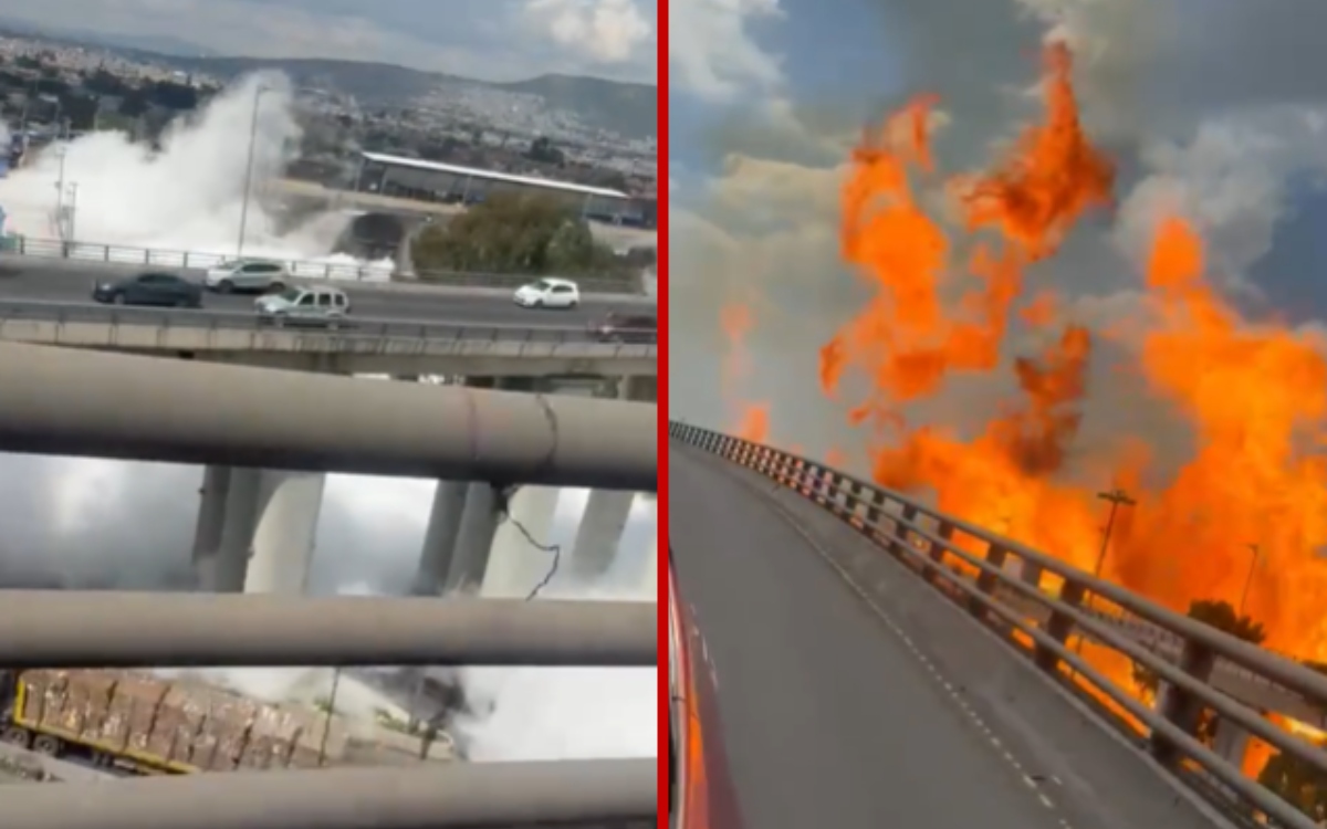 Videos | Terror desde lo alto de los puentes y dentro del transporte durante explosión de pipa en Iztapalapa Videos | Terror desde lo alto de los puentes y dentro del transporte durante explosión de pipa en Iztapalapa