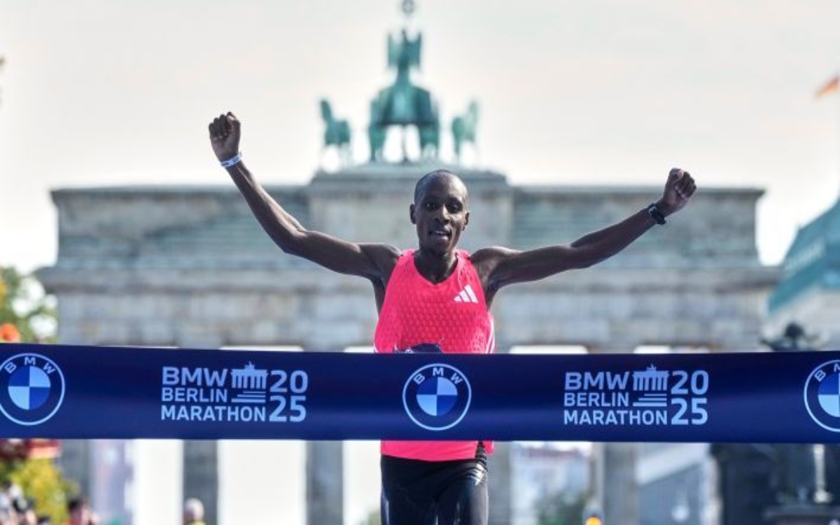Sabastian Sawe gana el Maratón de Berlín, pero no logra batir el récord mundial Sabastian Sawe gana el Maratón de Berlín, pero no logra batir el récord mundial