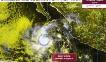 Tormenta ‘Mario’ se vuelve a formar en el Pacífico mexicano, alerta SMN