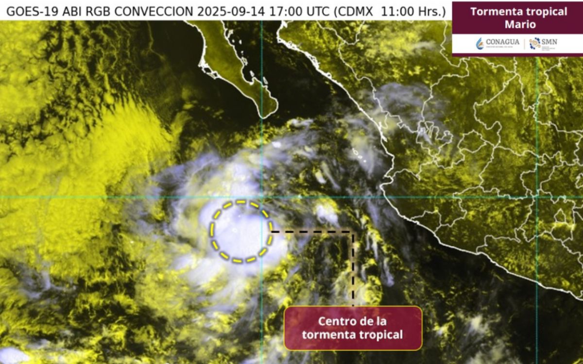 Tormenta ‘Mario’ se vuelve a formar en el Pacífico mexicano, alerta SMN Tormenta ‘Mario’ se vuelve a formar en el Pacífico mexicano, alerta SMN