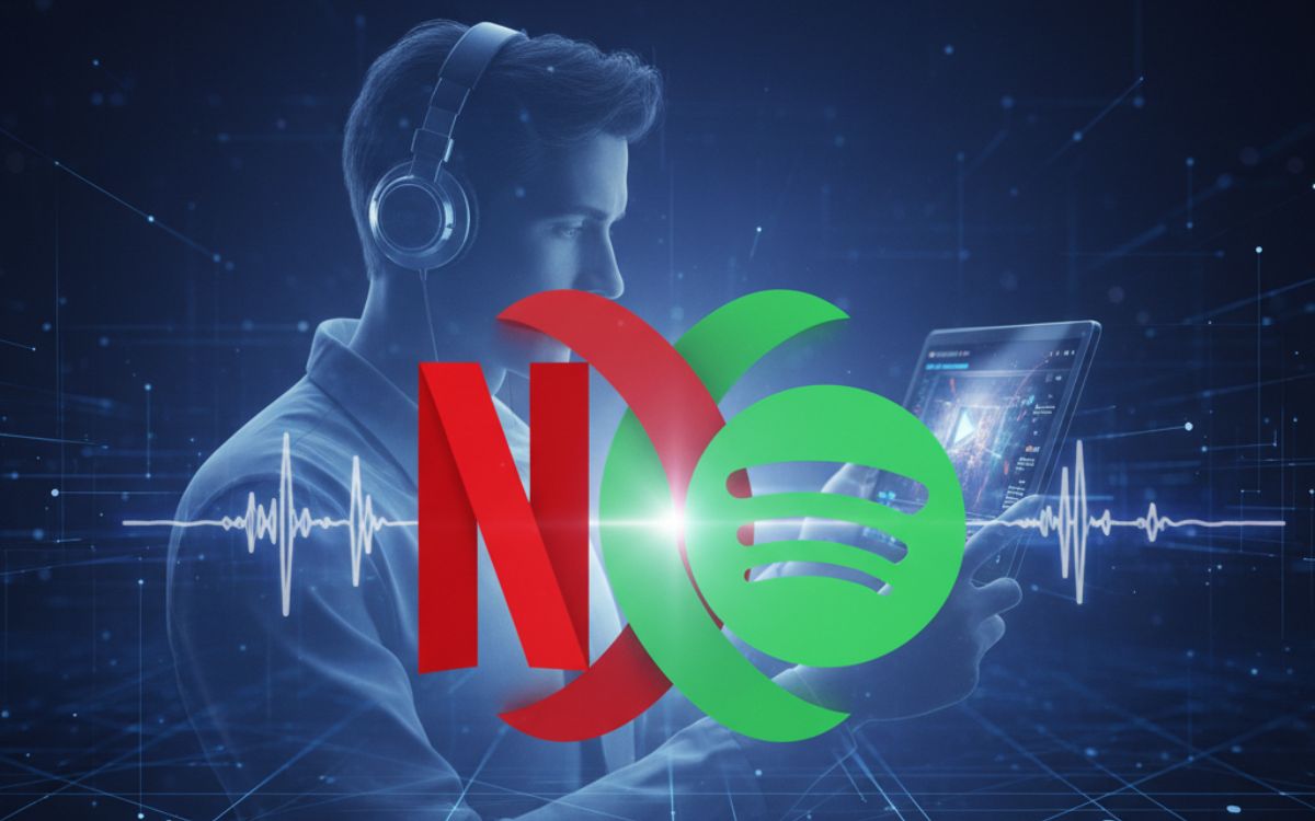 Netflix y Spotify se alían para impulsar los pódcast de video, que llegarán a la plataforma de 'streaming' en 2026 Netflix y Spotify se alían para impulsar los pódcast de video, que llegarán a la plataforma de 'streaming' en 2026