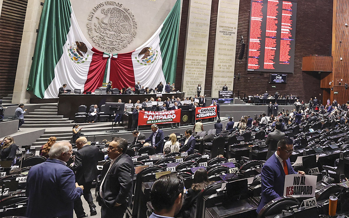 Diputados aprueban reforma a Ley de Amparo; oposición acusa retroactividad encubierta Diputados aprueban reforma a Ley de Amparo; oposición acusa retroactividad encubierta