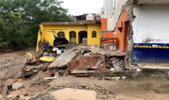 Video | Así derrumbó la lluvia una casa entera en Jalcocotán, Nayarit