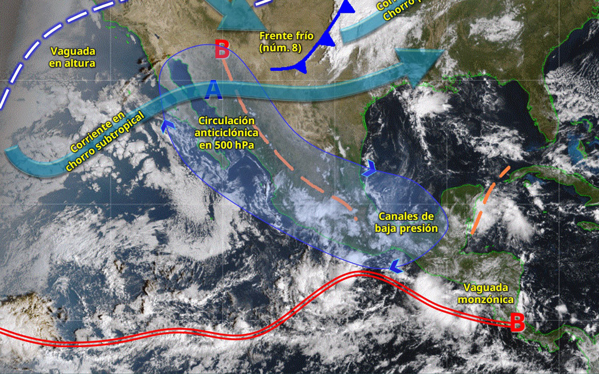 Conagua alerta por lluvias intensas en al menos cinco estados Conagua alerta por lluvias intensas en al menos cinco estados