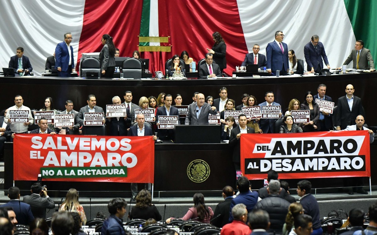 Morena batea mociones suspensivas y aprueba en lo general reforma Ley de Amparo Morena batea mociones suspensivas y aprueba en lo general reforma Ley de Amparo