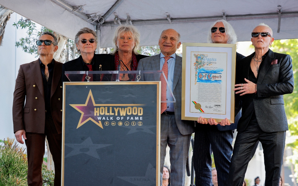 Def Leppard recibe su estrella en el Paseo de la Fama de Hollywood | Video Def Leppard recibe su estrella en el Paseo de la Fama de Hollywood | Video