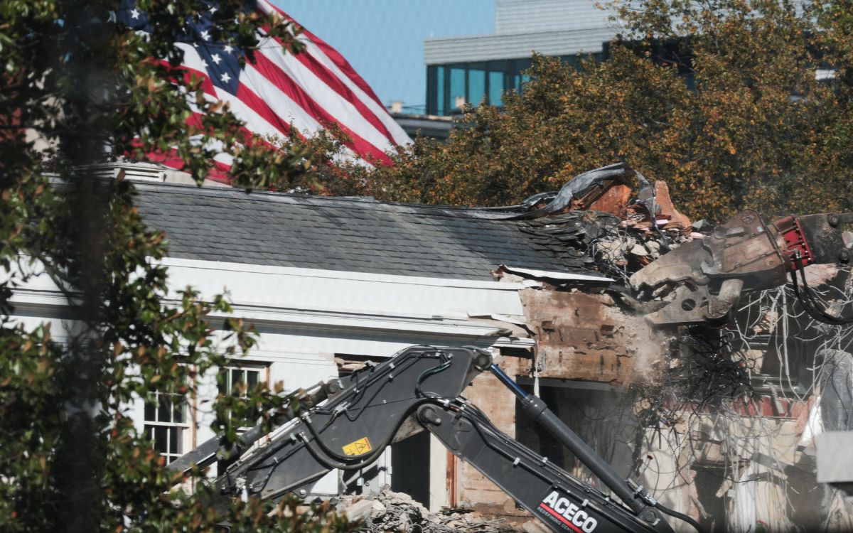 Trump derrumba parte de la Casa Blanca para construir su salón de baile Trump derrumba parte de la Casa Blanca para construir su salón de baile