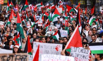 Videos | Realizan marcha pro Palestina en CDMX y exigen frenar el genocidio