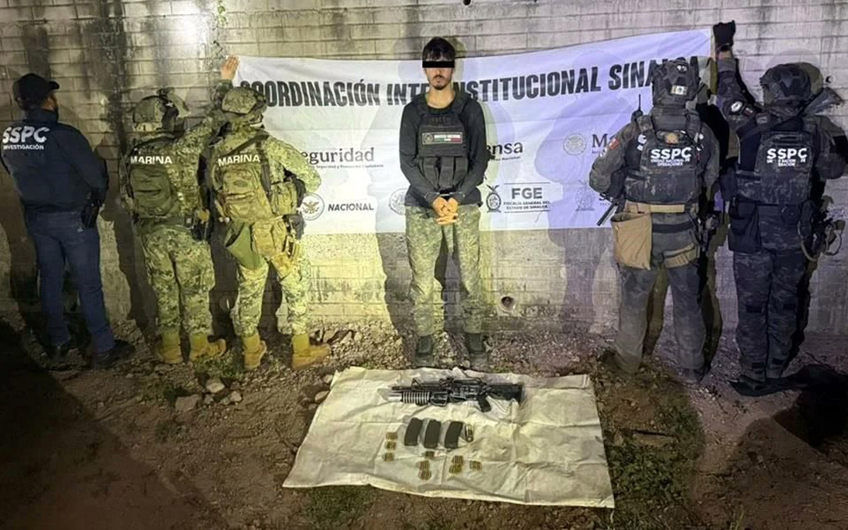 Detienen en Sinaloa a Filiberto 'N', presunto miembro de 'Los Chapitos'